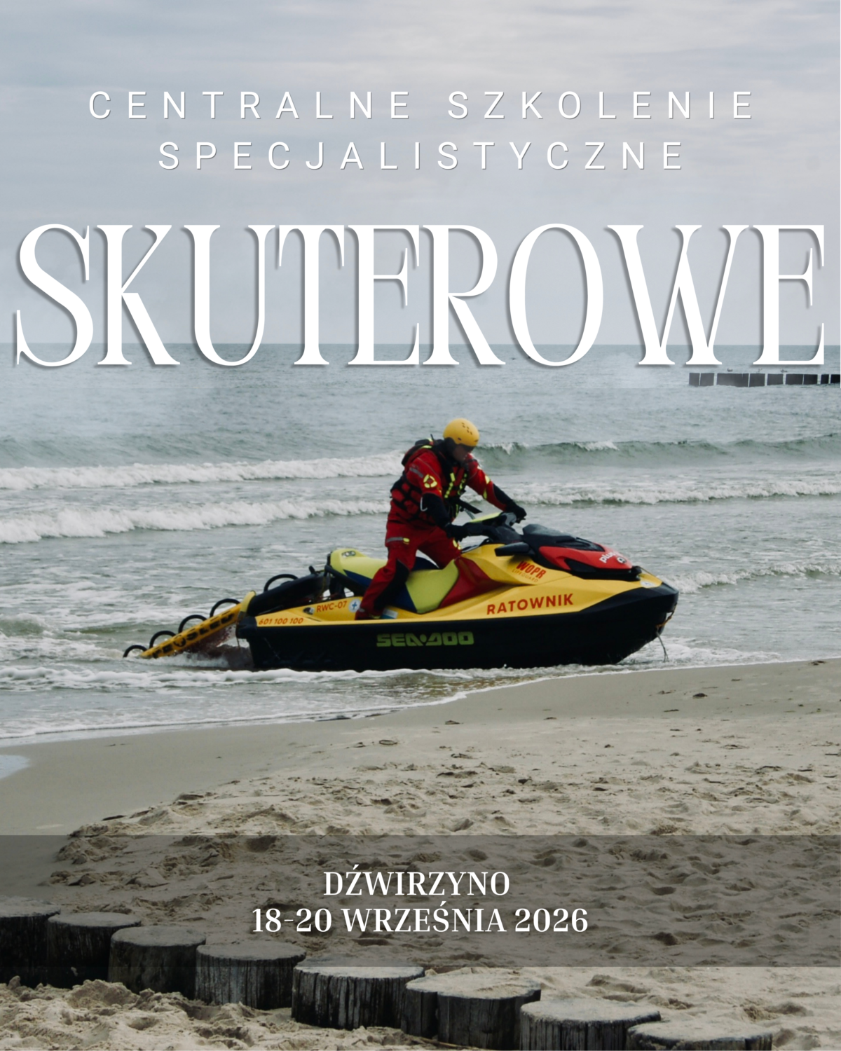 🚨 SZKOLENIE SPECJALISTYCZNE WOPR – DŹWIRZYNO 🚨 🌊 Zostań stażystą i operatorem skutera ratowniczego WOPR!
